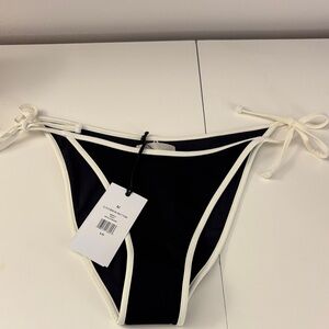 Onia Black and White Bikini Bottom